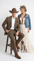 Men’s Brown Herringbone Tweed Groom Suit – Country Wedding & Rustic Wedding Suit