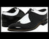 Mens 1920s Gangster Wingtip Dress Shoes - Black and White