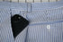 Mens Seersucker Pants - Summer Casual Pinstripe Modern Fit in Color Navy Blue