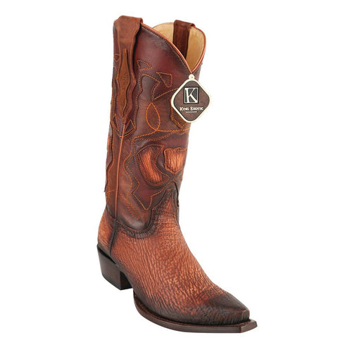 King Exotic Men's Shark Snip Toe Western Boots