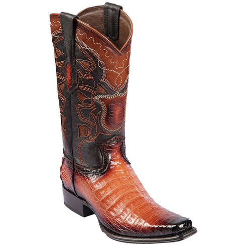 Botas de Cocodrilo Caiman Panza Horma Europea- Faded