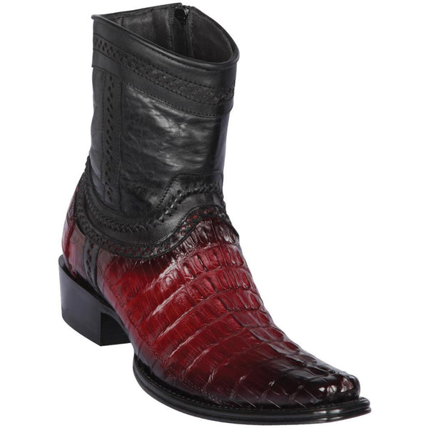 Caiman Tail Mens European Square Toe Boots