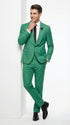 Men’s Emerald Green Tuxedo Suit – Emerald Green Formal Tuxedo with Shawl Lapel Jacket Trousers for Prom, Wedding in Augusta Green
