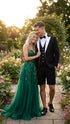 Men’s Black and White Tuxedo Shorts Suit – Modern Formal Tuxedo with Short Pants for Wedding, Party and Special Events