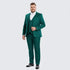 Men’s Emerald Green Textured 3-Piece Suit – Polk Dot Pattern Formal Wedding, Prom, and Evening Wear Outfit