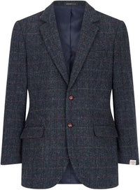 Walker and Hawkes Harris Tweed Blakemore Blazer for Men - Hand-Woven Wool Tweed Jacket with Polyester Lining, Regular Fit