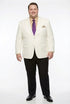 Men’s White Blazer Jacket – Classic Fit Formal Sport Coat with Gold Buttons