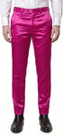 Mens Solid Color Shiny Satin Dress Pants 6VP1010