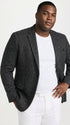Men’s Charcoal Herringbone Tweed Sport Coat – Classic Textured Wool-Style Blazer