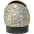 Bravo Mens Modern Glitter Sequin Prom Tuxedo Loafer in Gold - Men's Dress Shoes