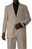 Mens 2 Button Polyester Fashion Suit in Ivory