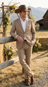 Men’s Tan Country Wedding Suit – Beige Groom Suit for Rustic & Outdoor Weddings
