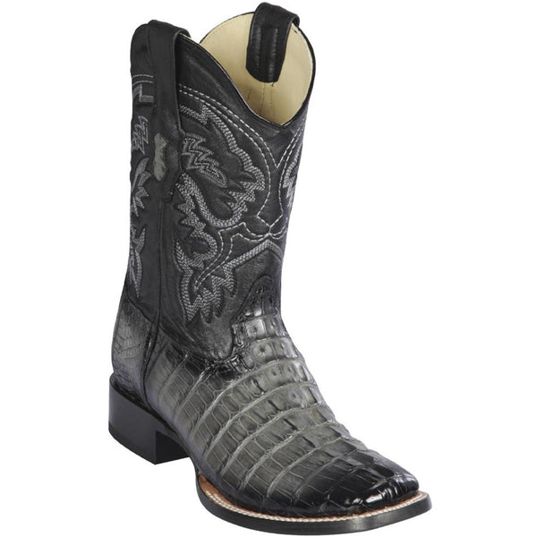 Grey Caiman Boots