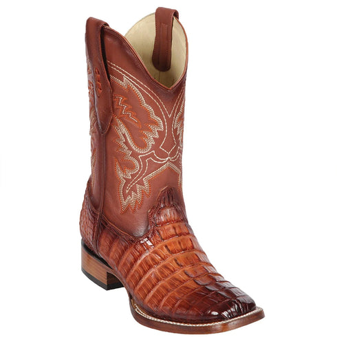 Caiman Tail Square Toe Boot