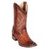 Los Altos Caiman Tail Exotic Ankle Boots Faded Cognac - Faded Cognac
