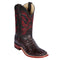 Black Cherry Hornback Caiman Square Toe Boot