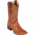 Men's Los Altos Ostrich Skin Wide Square Toe Boots - B