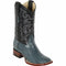 Men's Los Altos Ostrich Leg Skin Wide Square Toe Boots