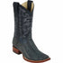 Men's Los Altos Ostrich Leg Skin Wide Square Toe Boots - Rustic