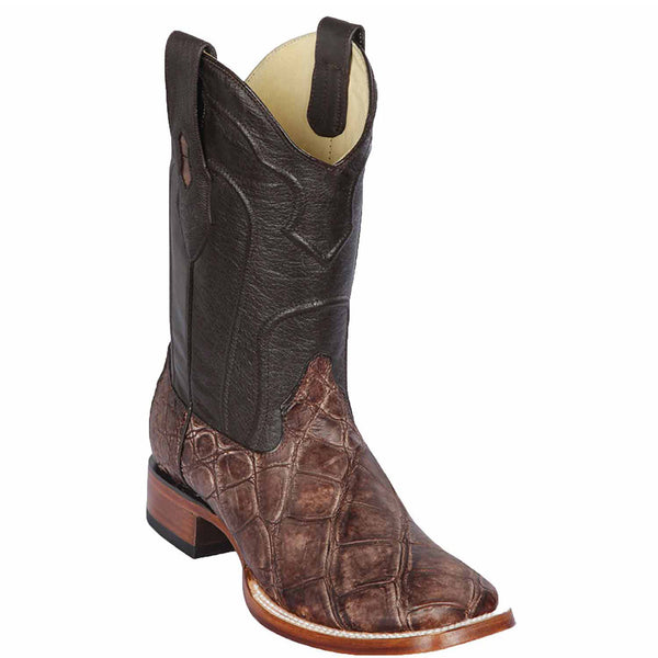 Sanded Brown Alligator Boot