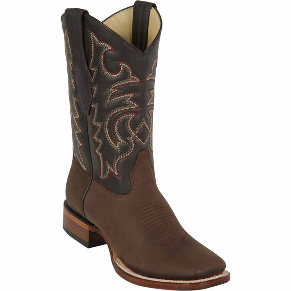 Brown Western Boots Square Toe - Los Altos Boots