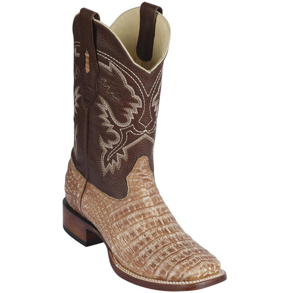 Caiman Square Toe Boots Sahara Oryx - Los Altos Boots