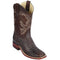 Brown Hornback Caiman Boot Square Toe