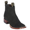 Black Square Toe Ankle Boots - Los Altos Boots