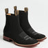Men's Los Altos Boots Nubuck Black Chelsea Boots Square Toe