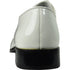 Bravo Mens Classic Moc Toe Shiny Patent Tuxedo Prom Shoe in Ivory