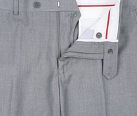 Vanderbilt Collection  - Classic 2 Piece Suit 2 Buttons Regular Fit In Light Gray