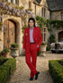 Men’s Red Suit Michael Jackson Award Ceremony Inspired Jacket – Classic Double Breasted Formal Suit , Stylish Party Dinner Jacket, Vintage Stage Wear