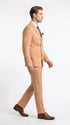Men’s Peach Double Breasted Suit – Wedding & Prom Formal Suit Set, Classic Blazer and Pants Slim Fitted
