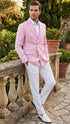 Men’s Light Pink Double Breasted Blazer – Sport Jacket Coat