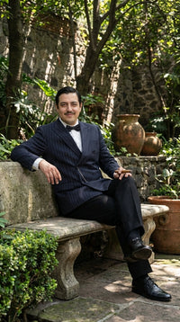 Men’s Black Pinstripe Blazer Gomez Addams Inspired Jacket – Vintage Double Breasted Formal Blazer, Classic Party Costume Wear, Elegant Evening