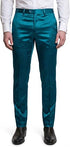 Mens Solid Color Shiny Satin Dress Pants 6VP1010