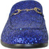 Bravo Mens Modern Glitter Sequin Prom Tuxedo Loafer in Royal Blue - Men's Dress Shoes