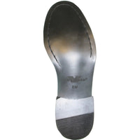 Bravo Mens Plain Round Toe Shiny Patent Tuxedo Shoe in Black
