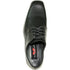 Bravo Mens Classic Moc Toe Tuxedo Prom Shoe in Black