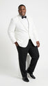 Men’s uniform White Dinner Jacket Tuxedo – Classic White Formal Tuxedo Jacket with Black Pants for Wedding, Prom & Black Tie Events