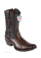 Wild West Botas de Pata de Avestruz Horma Dubai Toe Faded Brown