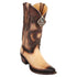 Men's King Exotic Snip Toe Caiman Belly Boots Handcrafted Burnished Oryx (494RD8215)