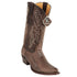 King Exotic Men's Ostrich Leg Grasso Western Snip Toe Boots