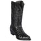 Image of Black Caiman Tail J-Toe Cowboy Boots