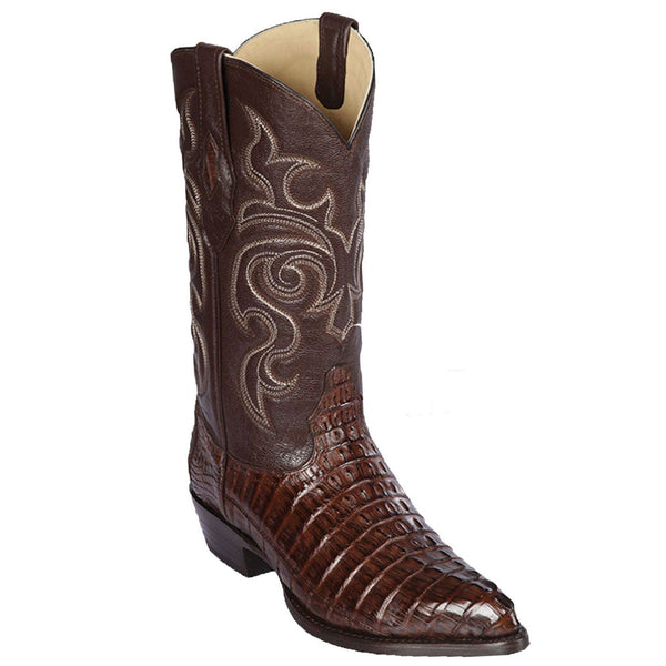 Brown Caiman Tail Boot