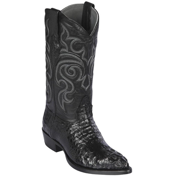 Black Hornback Caiman Western Boot