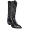 Black Ostrich Boots