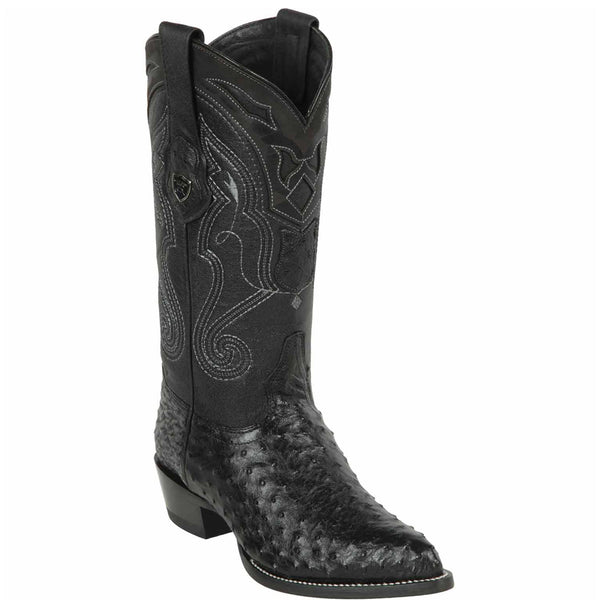 Black Ostrich Boot