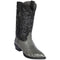 Grey ostrich boot