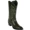 Ostrich Leg Olive Green Cowboy Boots - Los Altos Boots